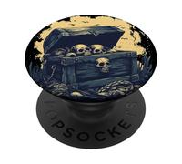 Cofre del tesoro pirata dorado para un hallazgo legendario PopSockets PopGrip Adhesivo