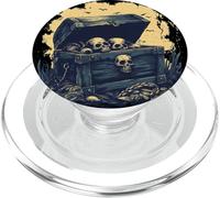 Cofre del tesoro pirata dorado para un hallazgo legendario PopSockets PopGrip para MagSafe
