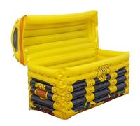 Cofre del Tesoro Pirata Inflable, Refrigerador Flotante Grande de PVC para Piscina con Válvula para Fiestas, Piscina, Playa, Picnic y Camping