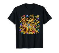 Cofre del Tesoro Real desbordando Gemas y Oro Camiseta