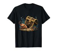 Cofre del Tesoro Submarino Mar Pirata Langosta Camiseta
