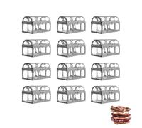 Cofre del tesoro transparente - 12 cajas de regalo para bodas, cofre del tesoro para niños, caja de regalo, cajas de almacenamiento transparentes para vasos de caramelos, fiesta de aniversario