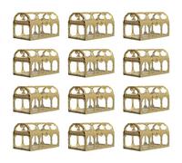 Cofre del tesoro transparente - 12 cajas de regalo para bodas, cofre del tesoro para niños, caja de regalo, cajas de almacenamiento transparentes para vasos de caramelos, fiesta de aniversario