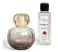 MAISON BERGER PARIS Lampe Berge Falcon-Set 250ml CAROLI GRISE Velous D Orient gris claro