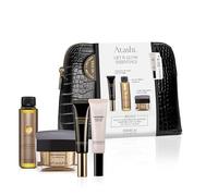 Cofre Lift & Glow Essentials Atashi | Contorno de Ojos Antiarrugas + Crema Reparadora Redensificante + Aceite Mágico Corporal + K-Bioferment Magic Eyes, Neceser Regalo Iluminador y Reafirmante