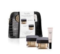 Cofre New Golden Beauty Atashi | Crema Hidratante Redensificante SPF15 + Crema Renovadora Antiarrugas AHA + Contorno de Ojos K-Bioferment Magic Eyes, Neceser Regalo Antiedad e Iluminador