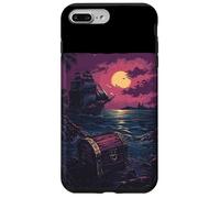 Cofre oculto de pirata para niños y niñas Carcasa para iPhone 7 Plus/8 Plus