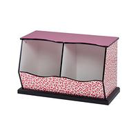 Cofre para juguetes de madera rosa de Fantasy Fields para niños TD-12473P