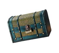 Cofres de almacenamiento de madera antigua fáciles de usar, organizadores de joyas, accesorios, contenedor de almacenamiento para decoración del hogar y regalos, cofres del tesoro vintage hechos a