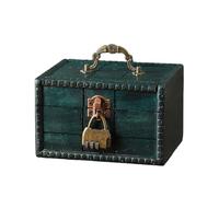 Cofres de madera con mango de estilo antiguo, organizadores de almacenamiento para el hogar, caja de recuerdos bucólicos para suministros de oficina
