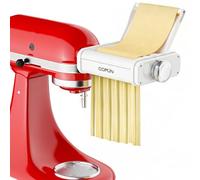 COFUN Accesorio de Pasta para KitchenAid, Set 3 en 1 para KitchenAid Artisan con Placa Guía Desmontable, Incluye Rodillo, Cortador de Spaghetti y Fettuccine
