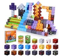 Cofvetia Bloques Magnéticos Construccion Niños, 100 Piezas Build Mine Magnet World Magic Portal Set, Juguetes Sensoriales Stem Montessori Obsequio para Niños y Niñas de Más de 3 Años (2CM)