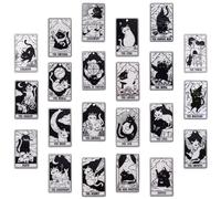 COGCHARGER 22 dijes acrílicos de cartas de tarot vintage mágico, colgantes rectangulares de Ouijas mágicos para pulseras, collares, aretes, joyería, Acrílico, No es una piedra preciosa
