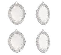 COGCHARGER Dijes de cruz de plata con estetoscopio de metal para enfermera, para hacer joyas, colgante médico, Pequeño, Latón, Sin piedra preciosa