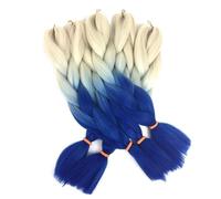 Coger el cabello 2 paquetes por lote 24 pulgadas 100 g sintético resistente al calor 2 tonos 3 tonos 4 tonos ombre caja de trenzado extensión de cabello (Color : #8, Size : 24inches)(#118)