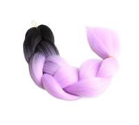 Coger el cabello 2 paquetes por lote 24 pulgadas 100 g sintético resistente al calor 2 tonos 3 tonos 4 tonos ombre caja de trenzado extensión de cabello (Color : #8, Size : 24inches)(4/613)