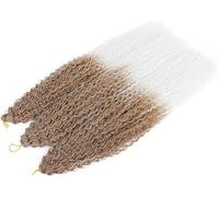 Coger el cabello Afro Curls Crochet Hair Kinky Curly Crochet Braid African Curls Hair Ombre Trenzado Cabello Pink-M6,30 pulgadas, 4 Unids/lote(M30 White 4Pcs/Lot)