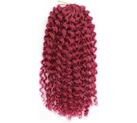 Coger el cabello Extensiones de cabello Ombre de 8 pulgadas, rizo sintético, pelo de ganchillo de rebote jamaicano, trenzas de ganchillo rizadas afro(BUG-8INCHES,3Pcs/Lot)