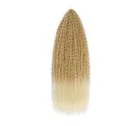 Coger el cabello Extensiones de Cabello Trenzado con Rizos Afro de Cabello de Ganchillo Cabello Trenzado Africano sintético(27/613-28INCHES,1Pcs/Lot)