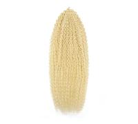 Coger el cabello Extensiones de Cabello Trenzado con Rizos Afro de Cabello de Ganchillo Cabello Trenzado Africano sintético(#613-28INCHES,1Pcs/Lot)