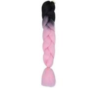 Coger el cabello Extensiones de cabello trenzado Ombre de 24 pulgadas, 3.53 oz/piezas, trenzas de ganchillo, fibra de pelo sintético (tamaño: 1 pieza/lote, color: 1_24 pulgadas)(13-24INCHES)