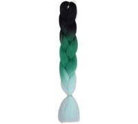 Coger el cabello Extensiones de cabello trenzado Ombre de 24 pulgadas, 3.53 oz/piezas, trenzas de ganchillo, fibra de pelo sintético (tamaño: 1 pieza/lote, color: 1_24 pulgadas)(86-24INCHES)