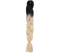 Coger el cabello Extensiones de cabello trenzado Ombre de 24 pulgadas, 3.53 oz/piezas, trenzas de ganchillo, fibra de pelo sintético (tamaño: 1 pieza/lote, color: 1_24 pulgadas)(36-24INCHES)