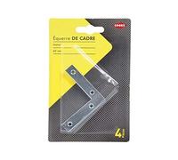 Cogex 85303 - Escuadra de marco, gris, 60 mm, juego de 4 piezas