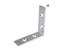 Cogex 85306 escuadra de silla, gris, 50 mm, Set de 4 piezas