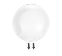 COGEX - Gancho adhesivo, gancho adhesivo de pared, gancho adhesivo redondo, material: plástico, color blanco, fácil de despegar, diámetro 2,5 x 1 cm, juego de 4 piezas, fácil instalación, práctico