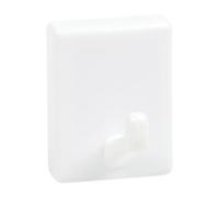 COGEX - Gancho magnético, gancho de pared, gancho magnético rectangular, juego de 2 piezas, material: plástico, color: blanco, tamaño: 4,2 x 3,2 x 3 cm, fácil de instalar, práctico