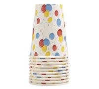 Cogir Pro Mantel 89140i - 10 vasos de cartón - 20 cl - Globos
