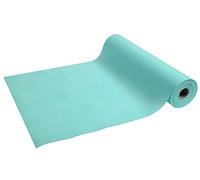 Cogir R732428I Exacompta Spunbond - Manteles desechables (4 rollos, 40 cm de ancho x 24 m de largo, resistentes al desgarro, repelentes al agua, lavables y precortados, 1,2 m), color turquesa
