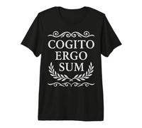 Cogito Ergo Sum Filosofía Latina Creo Que por lo Tanto Soy Camiseta Premium