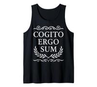 Cogito Ergo Sum Filosofía Latina Creo Que por lo Tanto Soy Camiseta sin Mangas