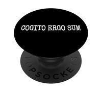 Cogito Ergo Sum I Think Therefore I Am Rene Descartes Cita PopSockets PopGrip Adhesivo