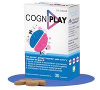 Cogniplay 30 comprimidos | Herbetom Bioserum | Contiene extractos de plantas, entre las que destaca la huperzia, además de colina, fosfatidilserina, vitaminas del grupo B y minerales.