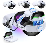 CoguyTech Elite Strap Compatible con Quest 3/Quest 2, conexión magnética, 13400 mAh, batería externa intercambiable en caliente, correa de repuesto para auriculares VR