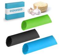 CoguZed 3 rodillos de silicona para pelar ajos, removedor de piel sin esfuerzo, rodillo de ajo, balancín de ajo, fácil de limpiar para cocina, diseño duradero de alta calidad