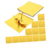 COHEALI 1 Juego Origami Nacarado De Un Solo Lado Origami Paper Papel De Origami Brillante Papel Origami Dorado Exquisito Papel De Origami Papel De Origami Diy Cuadrado Golden 100 Hojas