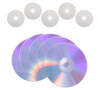 COHEALI 10 Discos CD-r y DVD-r Vírgenes de Alta Capacidad para Grabar Música, Almacenamiento de Datos y Copias de Seguridad, Discos Ópticos Compatibles para Uso Prolongado y Grabación