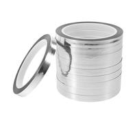 COHEALI 10 Piezas Cinta Adhesiva Decorativa de Aluminio Plateado Resistente al Agua y Alta Durabilidad para Aplicaciones Decorativas y Arte en Paredes