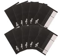 COHEALI 10 Piezas Cuaderno de Música Pentagramas para Piano y Guitarra, Papel Khaki de 18 Páginas, Escritura Suave Manchas, Adecuado para Componer y Tomar Notas