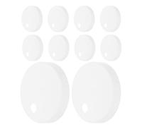 COHEALI 10 Unidades Tapas de Plástico en de de Inodoro Tornillos para Asiento Decorativas Color Blanco Compatibilidad para Mejora y Renovación del Baño