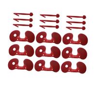 COHEALI 100 Gafas Antipicoteo para Pollos de Abs Resistentes Color Rojo Tamaño Estándar Anteojeras para Aves de Corral Que Previenen Conflictos y Mejoran la Color