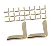 COHEALI 100 Piezas Protector de Esquina Metálico Dorado Vintage Uds para Álbumes Fotos y Cuadernos Cubiertas de Borde Resistentes y Ligeras para Scrapbooks y Diarios