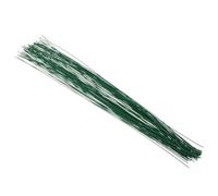 COHEALI 100 Tallos de Alambre para Arte Floral Verde Calibre 22 (0,7 Mm) para Manualidades, Arreglos de Flores y Decoración de Bodas, Alambre Fino y Flexible para Flores