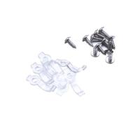 COHEALI 100 Unidades Clips de Fijación para Tiras LED Smd 2835 y 5050 Resistentes al Calor Agua con Tornillos, Soporte de Montaje Plástico para Barras de Luces LED