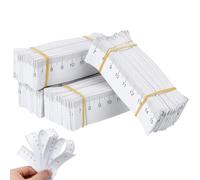 COHEALI 100 unidades de cinta métrica de papel desechable regla de medición de heridas regla flexible para coser cuerpos con doble escala