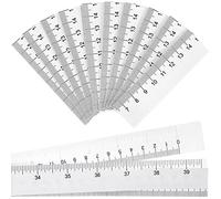 COHEALI 100 unidades de cinta métrica de papel desechable regla de medición de heridas suave regla flexible para coser cuerpos con doble escala